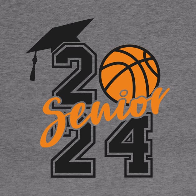 Class of 2024 Senior basketball Player Graduate by Shrtitude